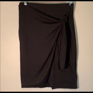 Black GAP knit wrap skirt NWOT